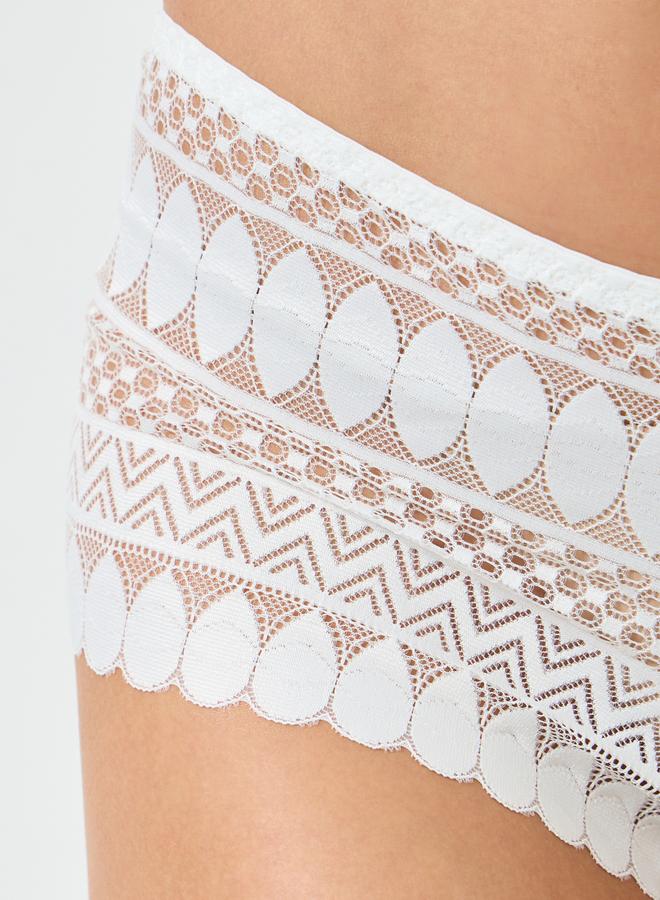 تايك تو طقم لانجري حمالة صدر دانتيل بدون حمالات وبدون أسلاك مع كيلوت - Image 4